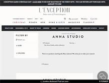 Tablet Screenshot of anna-studio.lexception.com