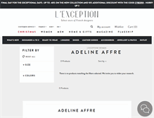 Tablet Screenshot of adeline-affre.lexception.com