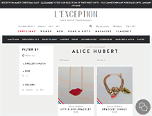 Tablet Screenshot of alice-hubert.lexception.com